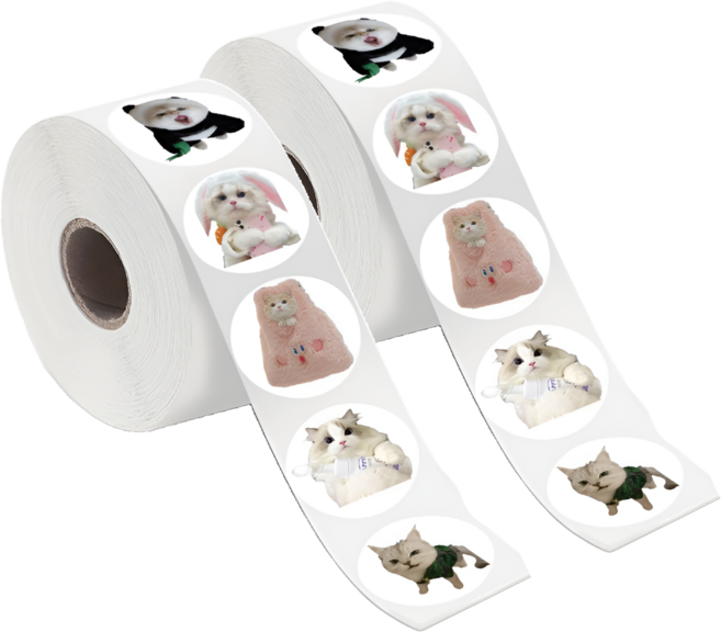 200매입 50종 고양이 스티커, 2세트, 혼합(S6150) 200매