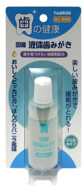 토러스 일본산 액체 칫솔질 25ml 강아지 고양이용 치과 케어 젤 타입, 1개