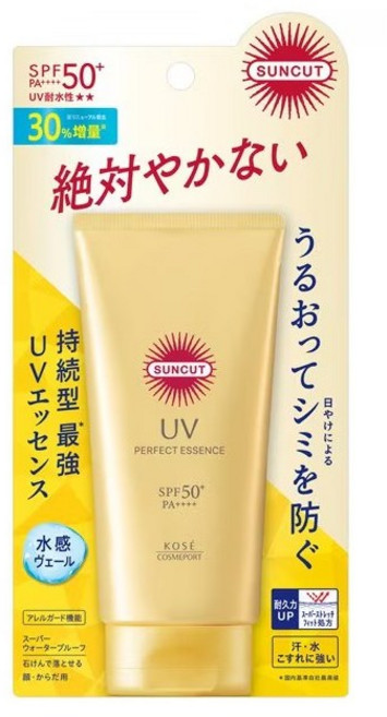 코세 코스메포트 SUNCUT 선 컷 퍼펙트 UV 에센스 80g SPF50+ PA+++ [자외선 차단 얼굴 바디용], 1개