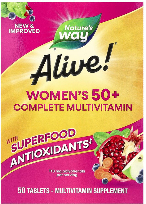 네이처스웨이 Alive 50세 이상 여성용 컴플리트 종합비타민 50정, NWY13662, 1개