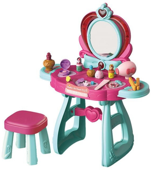 바니랜드 미용놀이 메이크업 데스크 뷰티풀 화장대 986000ea (개), 본상품