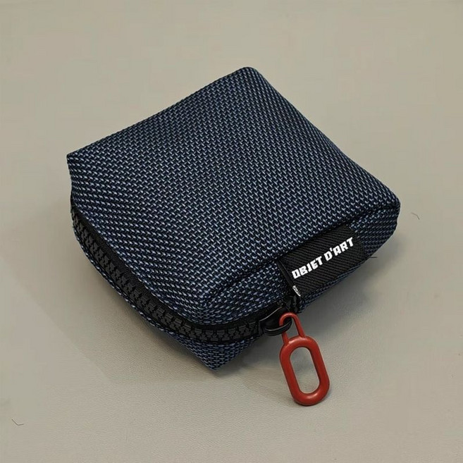 OBJET D'ART 迷你鑰匙包耳機包零錢包, 1個, 寶藍色