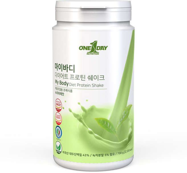 원데이뉴트리션 마이바디 다이어트 프로틴 쉐이크 녹차라떼맛, 700g, 1개