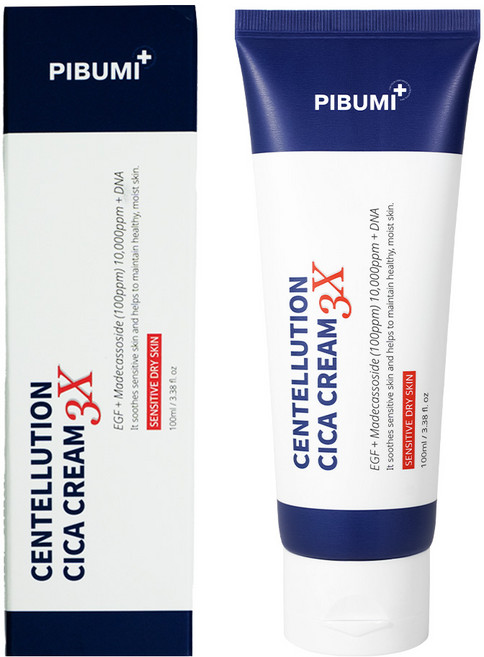 [EGF+PDRN] 피부미 센텔루션 시카 크림 3X 건성용 샘소침착 모공 진정 3중 재생, 100ml, 1개