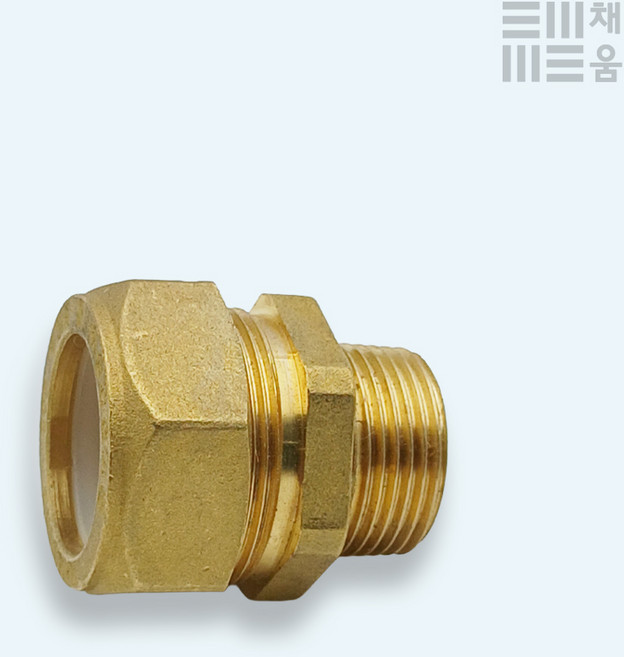 스텐 주름관 밸브소켓 국산 남성 15A M 발소
