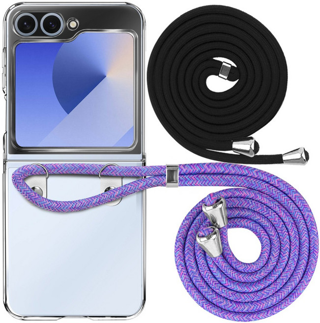 더조은셀러 갤럭시Z 플립 호환 목걸이 케이스 스트랩 줄 2EA