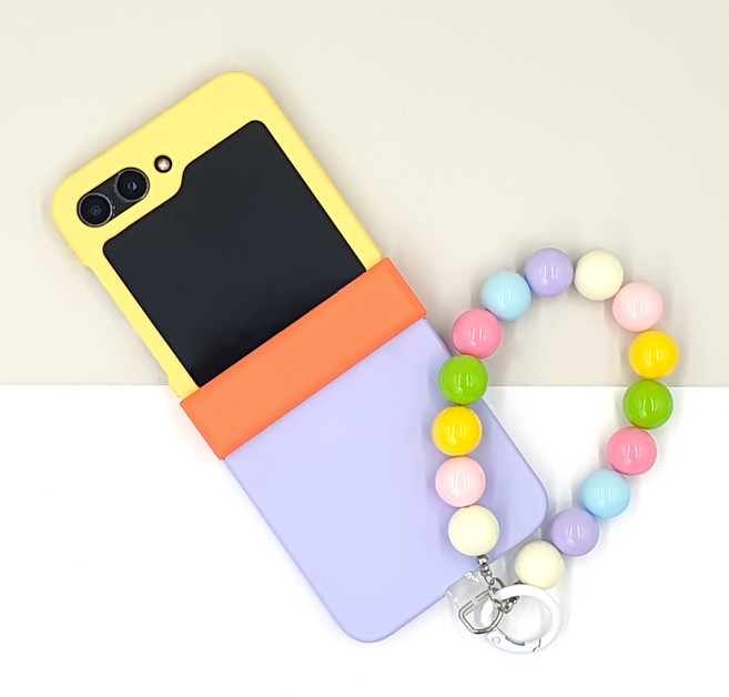 바티잔 힌지보호 비스포크 비즈 스트랩 폰줄 휴대폰 케이스