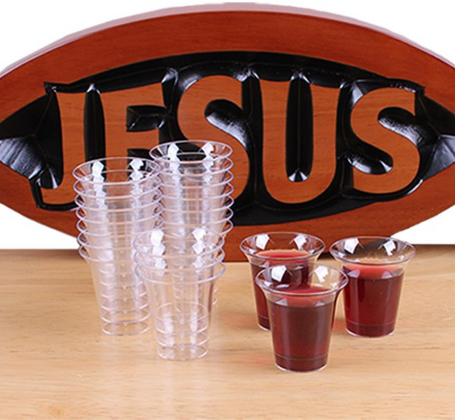 고집쟁이녀석들 위생적인 일회용 플라스틱 성찬컵, 1세트, 1000개입