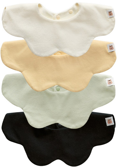 돗투돗 3겹 양면 웨이브 캐릭터 턱받이 세트