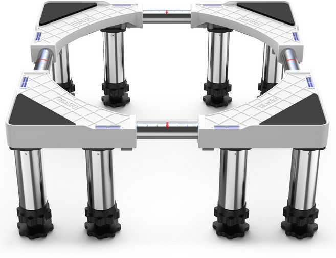 세탁기 받침대 높이조절 진동방지 소음감소 다용도 안전받침대, 1개, JS-DJ-074-WH