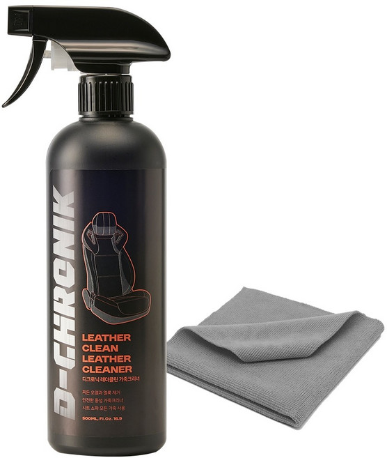 디크로닉 레더클린 가죽 크리너 500ml 시트 청소 스프레이, 1세트