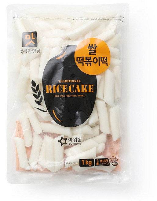 아워홈 행복한맛남 쌀떡볶이떡, 2개, 1kg