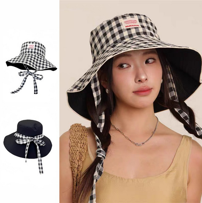 꿈의 상점 여름 모자 버킷햇 양면 자외선차단모자