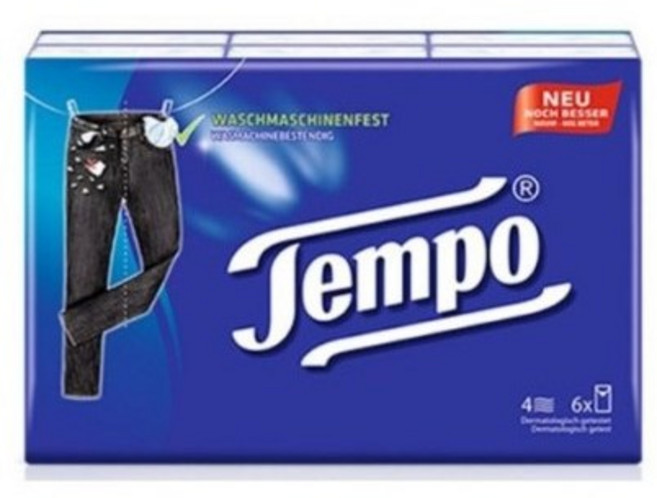 Tempo 프리미엄 행키티슈 4겹 독일 직수입, 10매, 48개