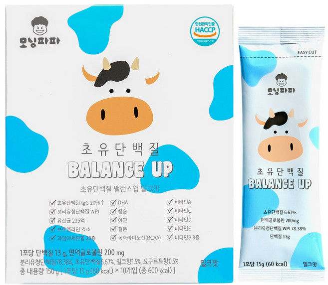 모닝파파 초유 어린이 단백질 쉐이크 아기 유아 청소년 초등학생, 150g, 1개