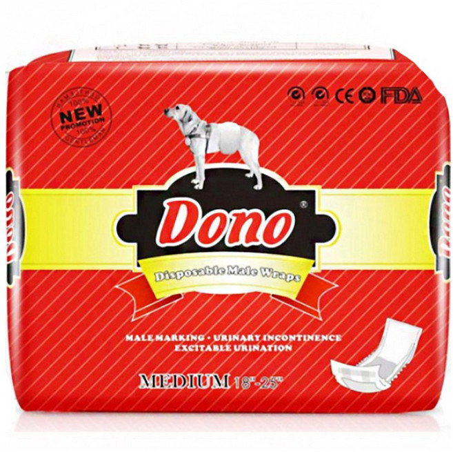 도노 수컷 매너패드 기저귀 XS S M L 강아지 남아용 수컷용 애견 매너벨트 초소형 소형 중형 대형