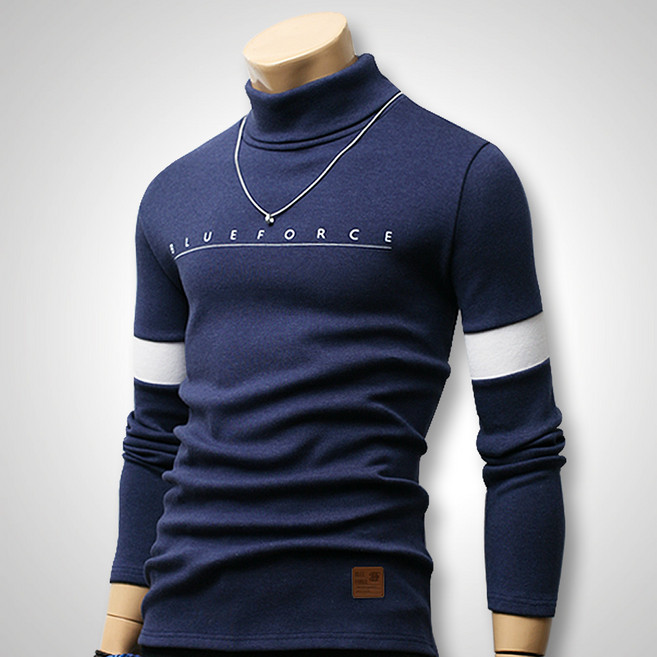 블루포스 BG블래쉬 남자 폴라티 목티 남성 목폴라 가을 겨울 빅사이즈 긴팔 티셔츠 단체티