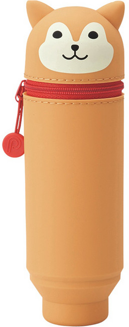 푸니라보 스마트핏 스탠드 펜케이스, 시바견, 1개