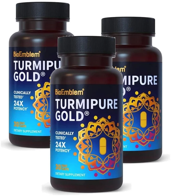 바이오엠들렘 터메릭 커큐민 터미퓨어 골드 300mg 미니 캡슐 BioEmblem TurmiPure Gold, 3개, 30정 - 쿠팡