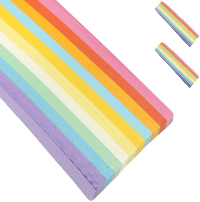 소원 별접기 행운의 종이접기 알록달록 색감 1620매, 10색, 1620개