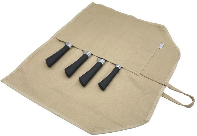 프로아 캔버스 롤 칼가방 셰프 나이프 케이스 조리도구가방, 화이트, 1개