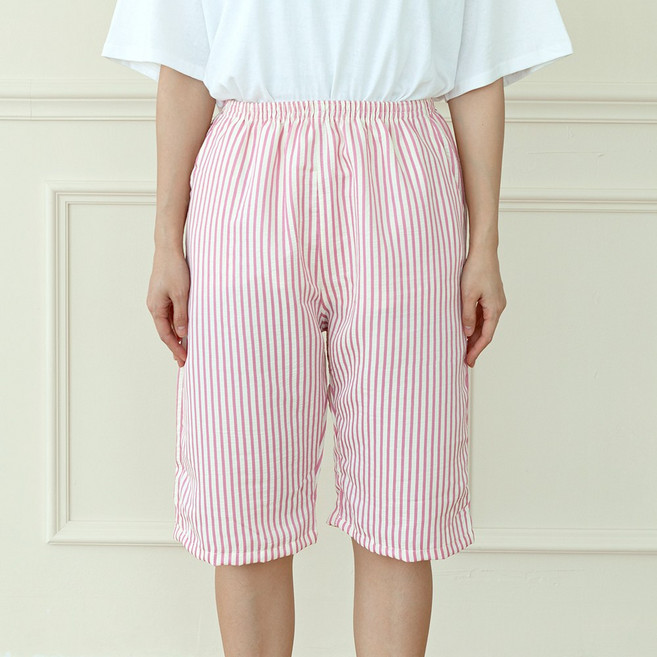 엘라운지 국산 남여공용 스트라이프 5부 7부 9부 요루 파자마 팬츠