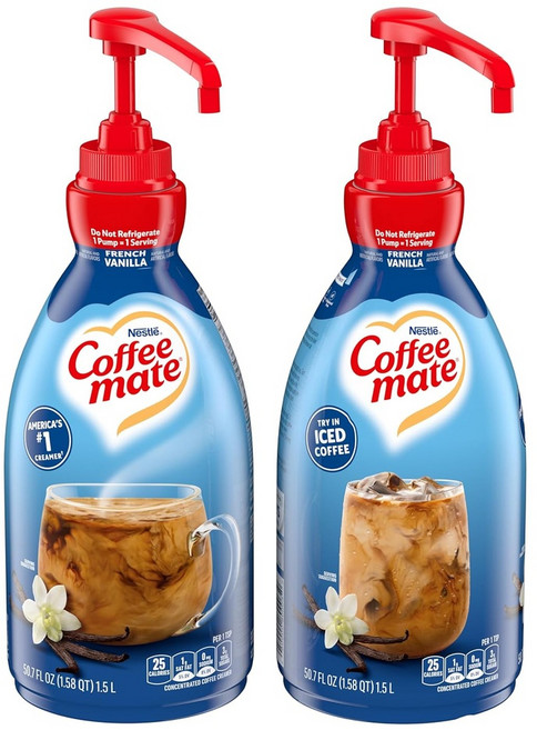 네슬레 커피메이트 프렌치바닐라향 액상프림 커피 크리머, 1.5L, 1세트
