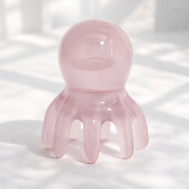 조온하루 문어 두피 전신 괄사 마사지기, 아이스핑크, 1개