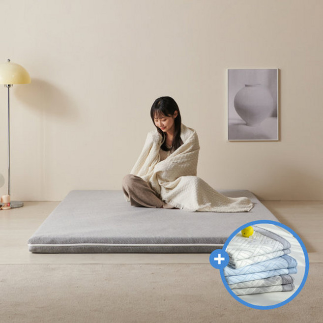 [듀라론 냉감패드] 라누베 맥시멈 침대 바닥 토퍼 매트리스 (K/1