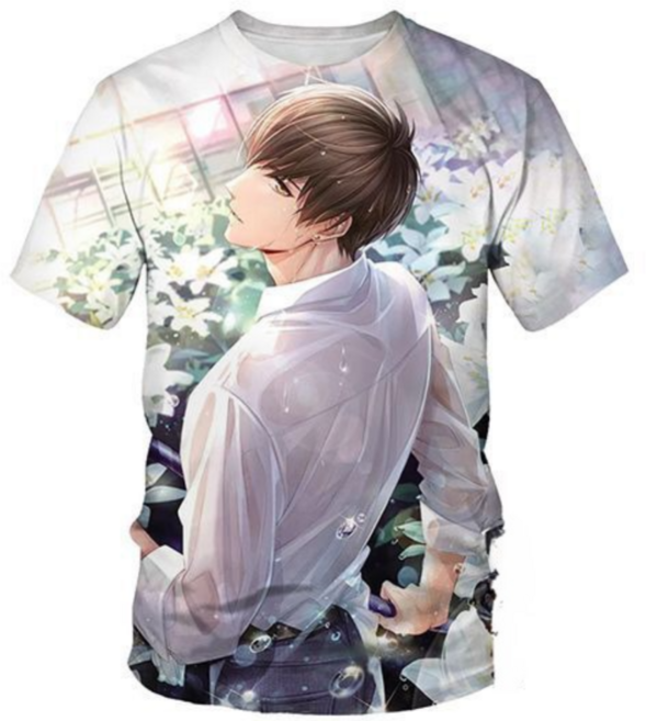 꽃미남 오타쿠 티셔츠 쓸데없는선물 우정티 웃긴티셔츠