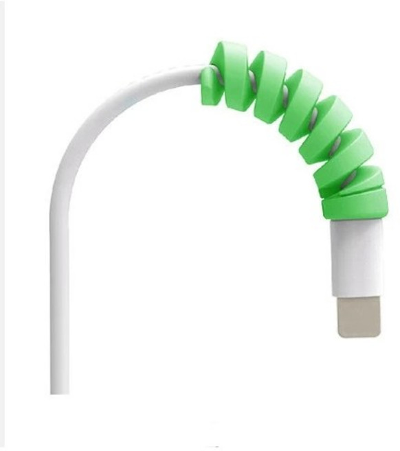 케이블보호 단선방지캡 보호캡 스프링 케이블바이트, 그레이, 1개