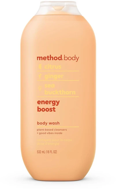 Method 메소드 에너지 부스트 시트러스 진저 씨벅톤 시트러스 포뮬러 바디워시, 1개, 532ml - 쿠팡