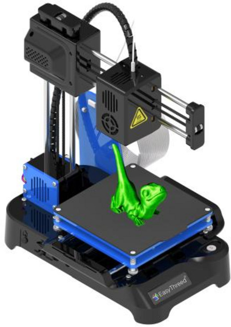 3D 프린터 미니 초보자 EasyThreed K7 미니 3D 프린터 사용하기 쉬운 보급형 장난감 선물 FDM TPU PLA 필라멘트 1.75mm 검정색, 1) black - US PLUG