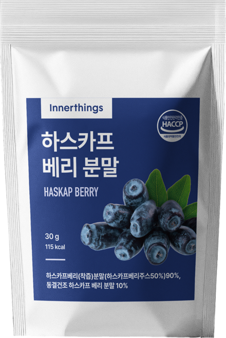 이너띵스 하스카프 베리 분말 폴란드산 정품 HACCP 인증, 1개, 30g