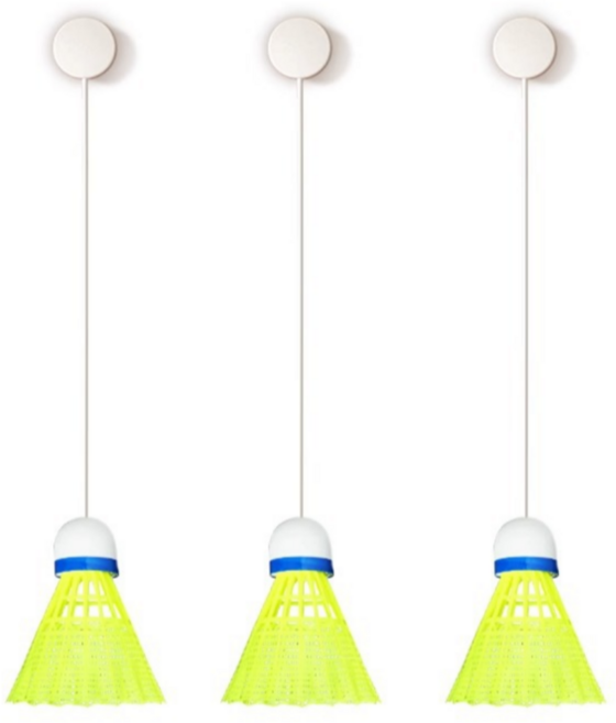 혼자치는배드민턴 셀프 배드민턴 연습 리턴콕, 3개입, 1세트