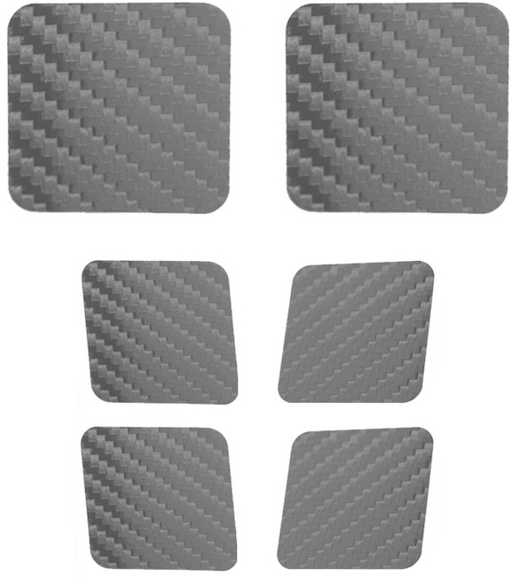 스팀덱 OLED 필름 카본 트랙 터치 패드 버튼 보호, 실버, 1개