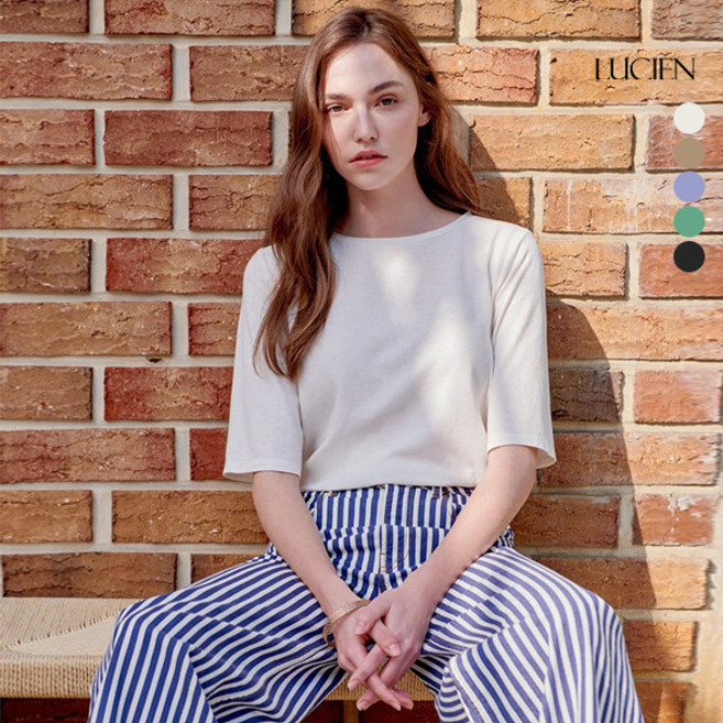 루시앙 루시앙 린넨뱀부 블렌디드 티블라우스 (5color)