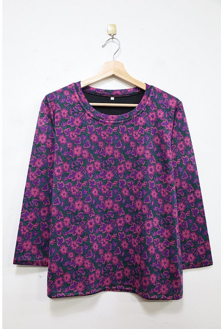 형제상회 할머니옷 할머니티 라운드 긴팔티 겨울 0010W04