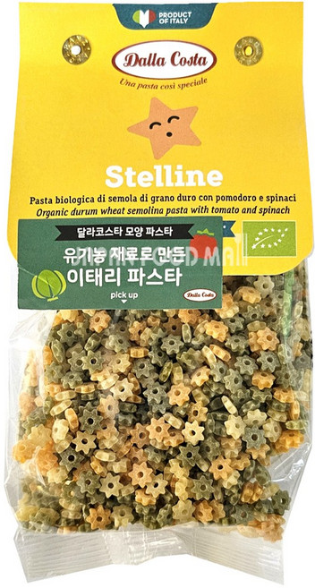 달라코스타 유기농 별모양 파스타 200g, 1개