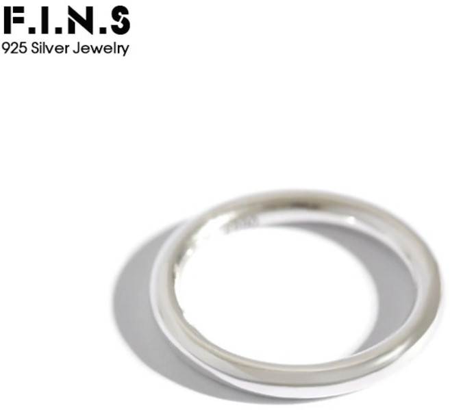 불교 반지 후원 기부 순은 미니멀리스트 보석 원형 라운드 광택 스털링 실버 여성용 약혼