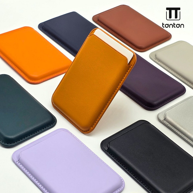 초이즈 아이폰 15 프로 맥스 맥세이프 호환 카드지갑 카드포켓, 골드브라운, 1개