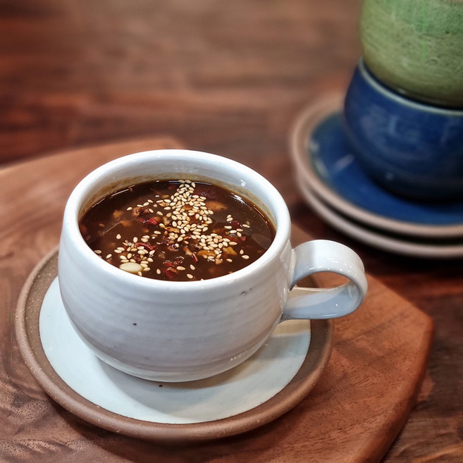 진 오목 커피잔 카페라떼잔 대추차잔 쌍화차잔 300ml, 화이트, 1개