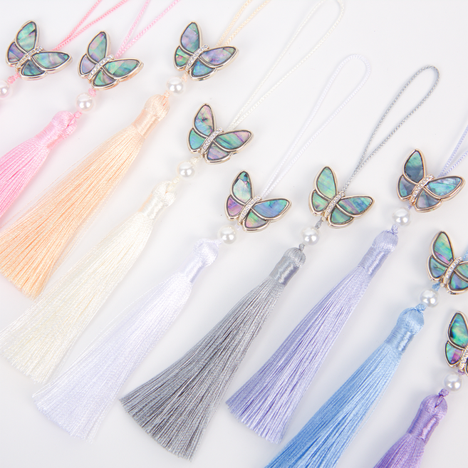 보자기보쌈 흑자개 나비 노리개