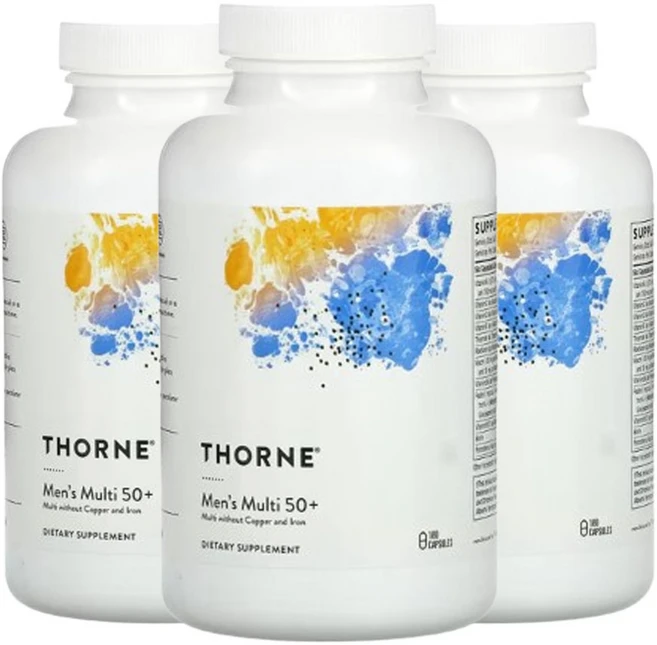 쏜리서치 50세 이상 남성 종합 비타민 남자 멀티 미네랄 180캡슐 3통, 3개, 180정 - 쿠팡