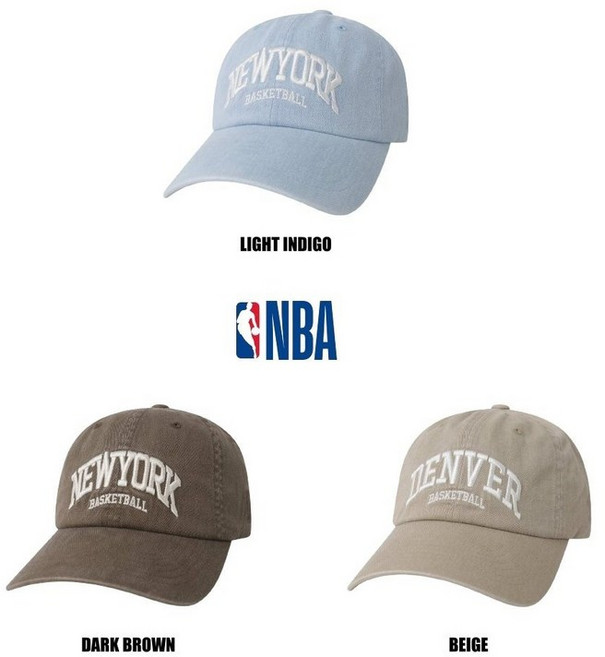 엔비에이 NBA 아치형 시티 피그먼트 소프트 볼캡 컴포트 핏 441679