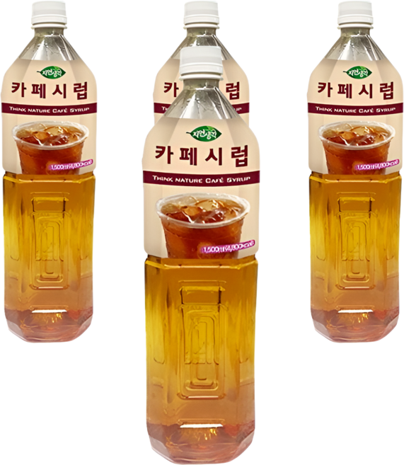 희창 자연생각 카페시럽 1.5L, 4개