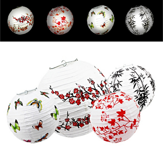 한지등 종이등 무지등 장식 파티 인테리어조명 무드등, 한지등(흰색)-20cm