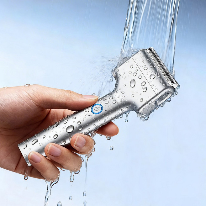 SEVOREN 전기면도기 전동 휴대용 미니 왕복형 일자형 건식 습식 면도기 방수 전동면도기 초슬림 남자전기면도기, 실버