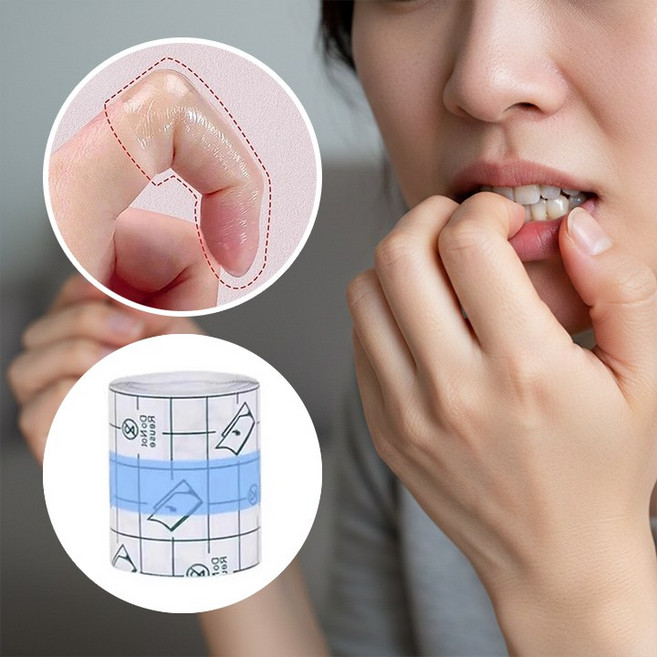 영바이브 손톱 물어뜯기 방지 방수밴드, 1개