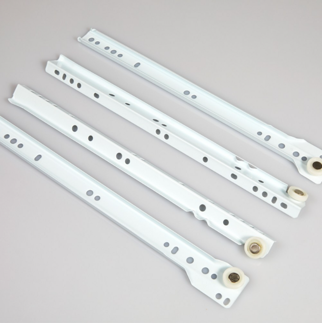 가구 서랍 레일 좌우 세트 철레일 280mm, 1개, 화이트